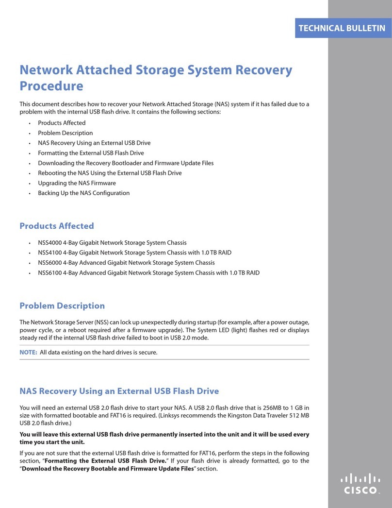 Linksys NSS4000 Series Manuel de service