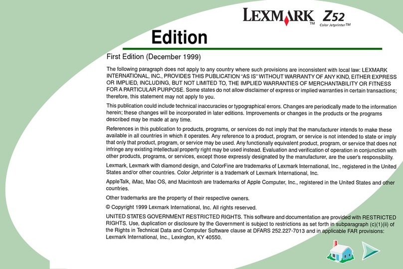 Lexmark Z52 Manuel utilisateur