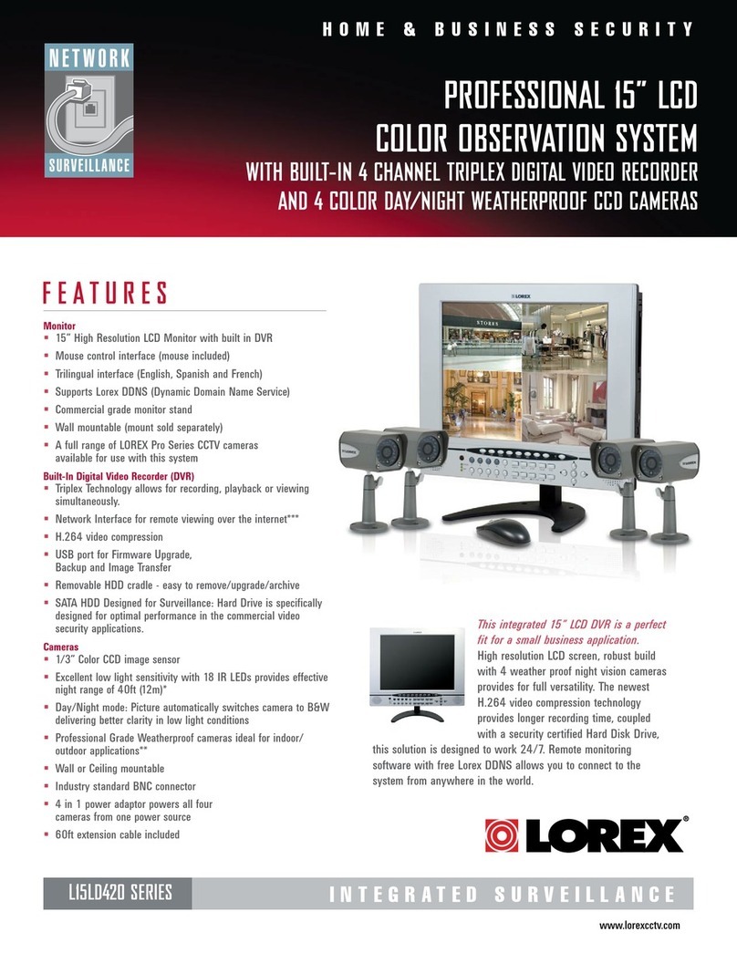 Lorex L15LD424-251 Manuel utilisateur Lorex L15LD424-251 Manuel utilisateur