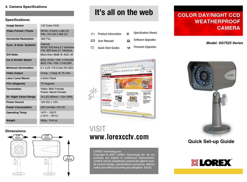 Lorex SG7525B Manuel utilisateur