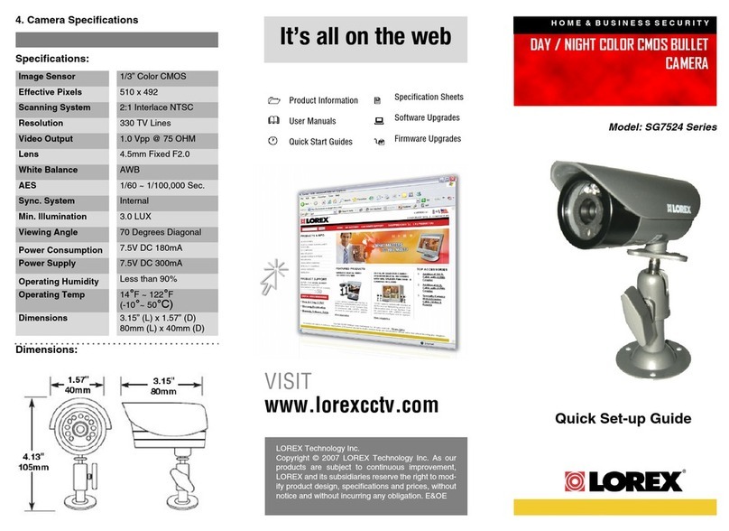 Lorex SG7524 Manuel utilisateur