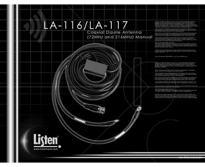 Listen Technologies LA-116 Manuel utilisateur