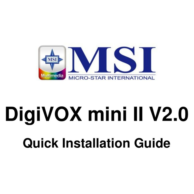 MSI DigiVOX mini II Manuel utilisateur