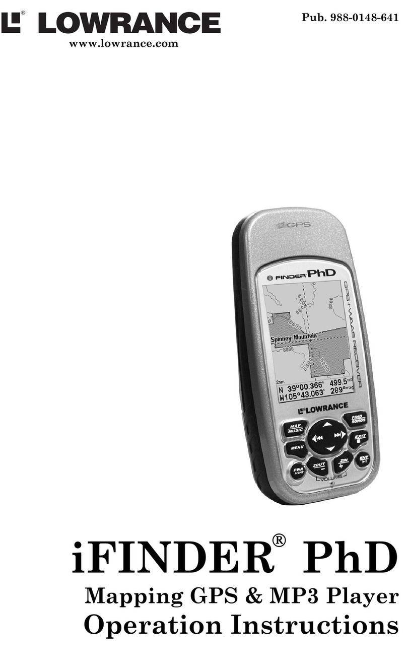 Lowrance iFINDER PhD Manuel utilisateur