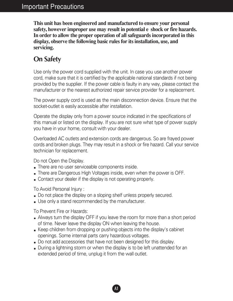 LG Flatron L1710M Manuel utilisateur