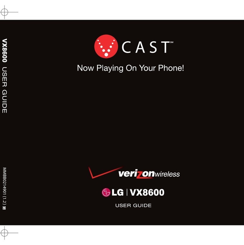 LG VX8600 Manuel utilisateur LG VX8600 Manuel utilisateur