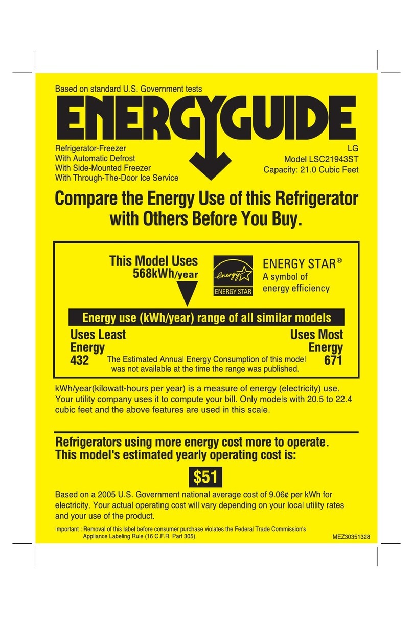 LG LSC 21943ST Instructions de montage