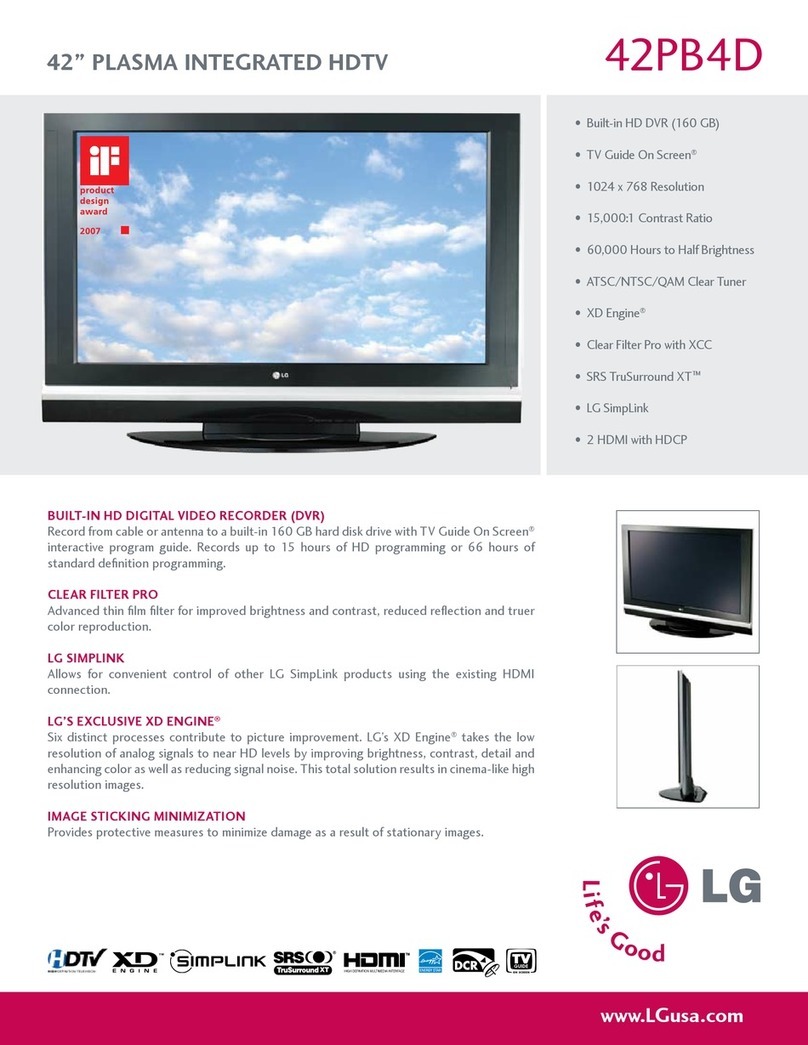 LG 42PB4D Series Manuel utilisateur