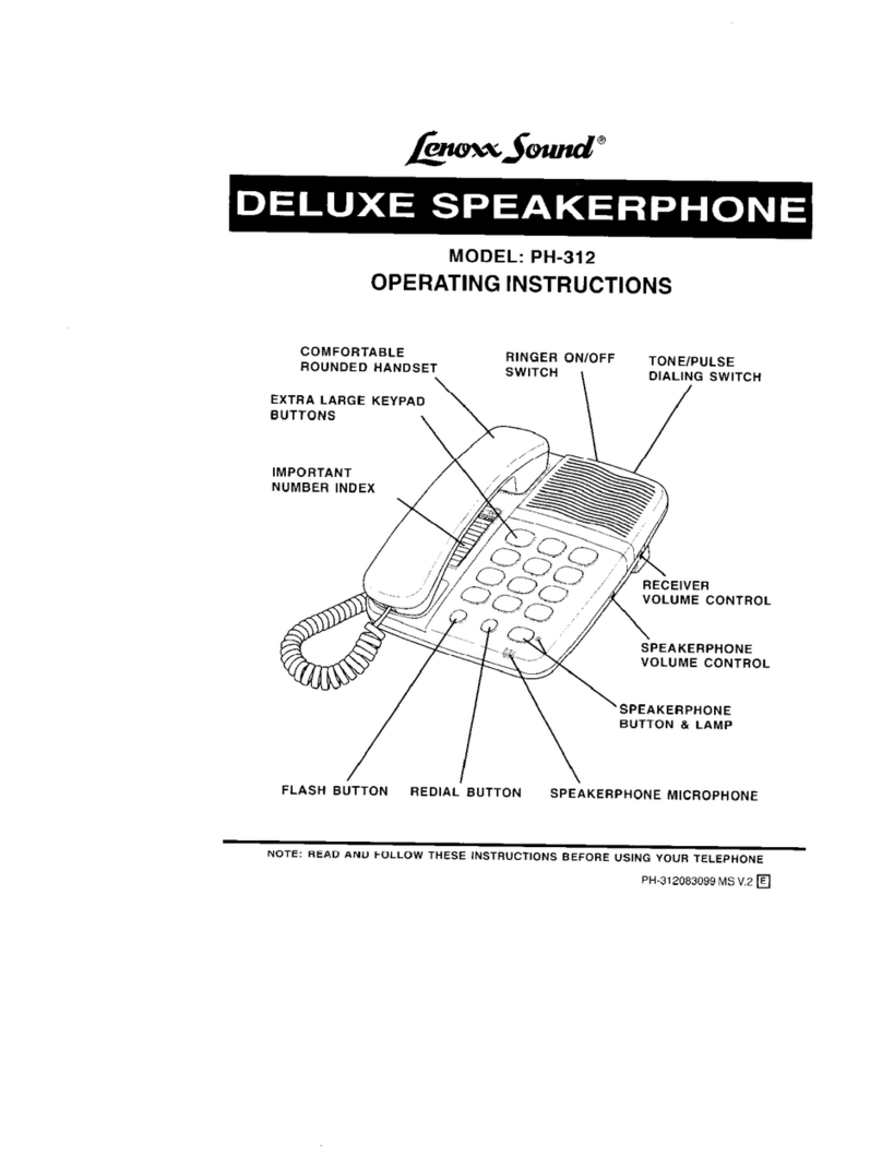 Lenoxx PH-312 Manuel utilisateur