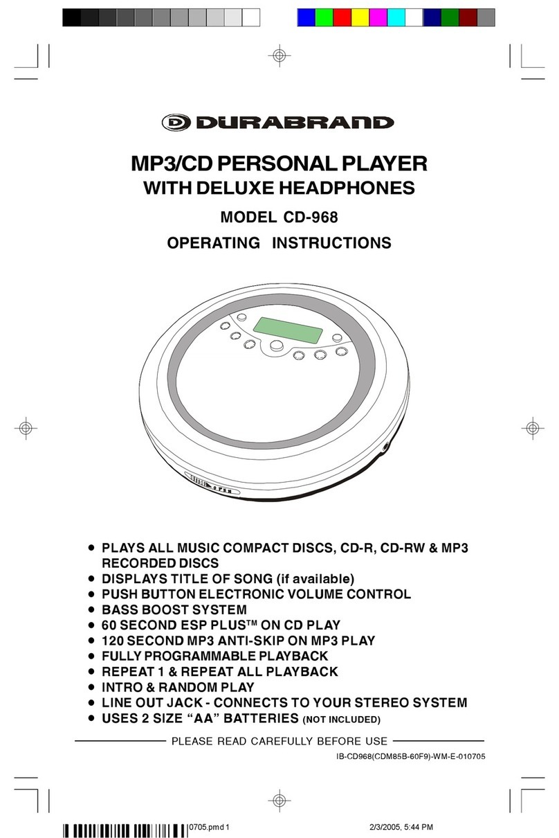 Lenoxx CD-968 Manuel utilisateur