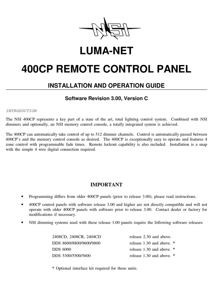 NSI LUMA-NET 400CP Mode d'emploi