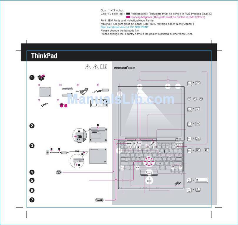 Lenovo ThinkPad X40 2371 Manuel utilisateur