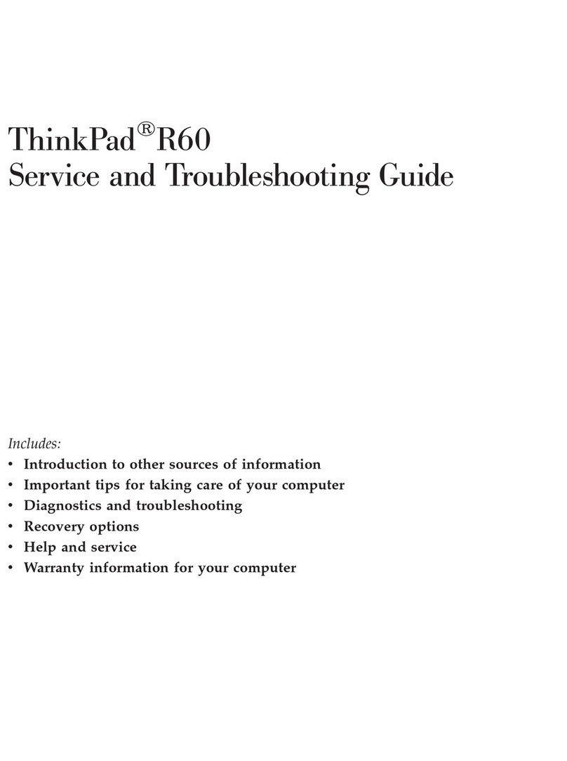 Lenovo ThinkPad R60 9457 Manuel
