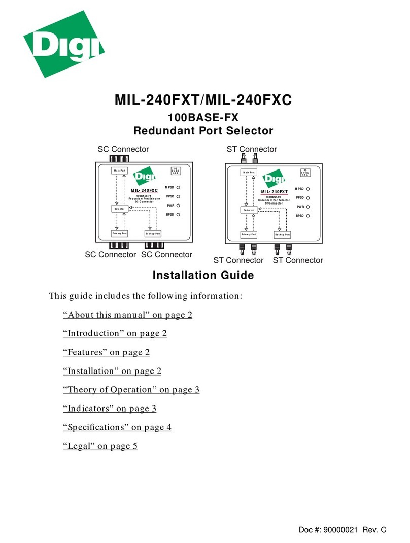 Digi MIL-240FXC Manuel utilisateur
