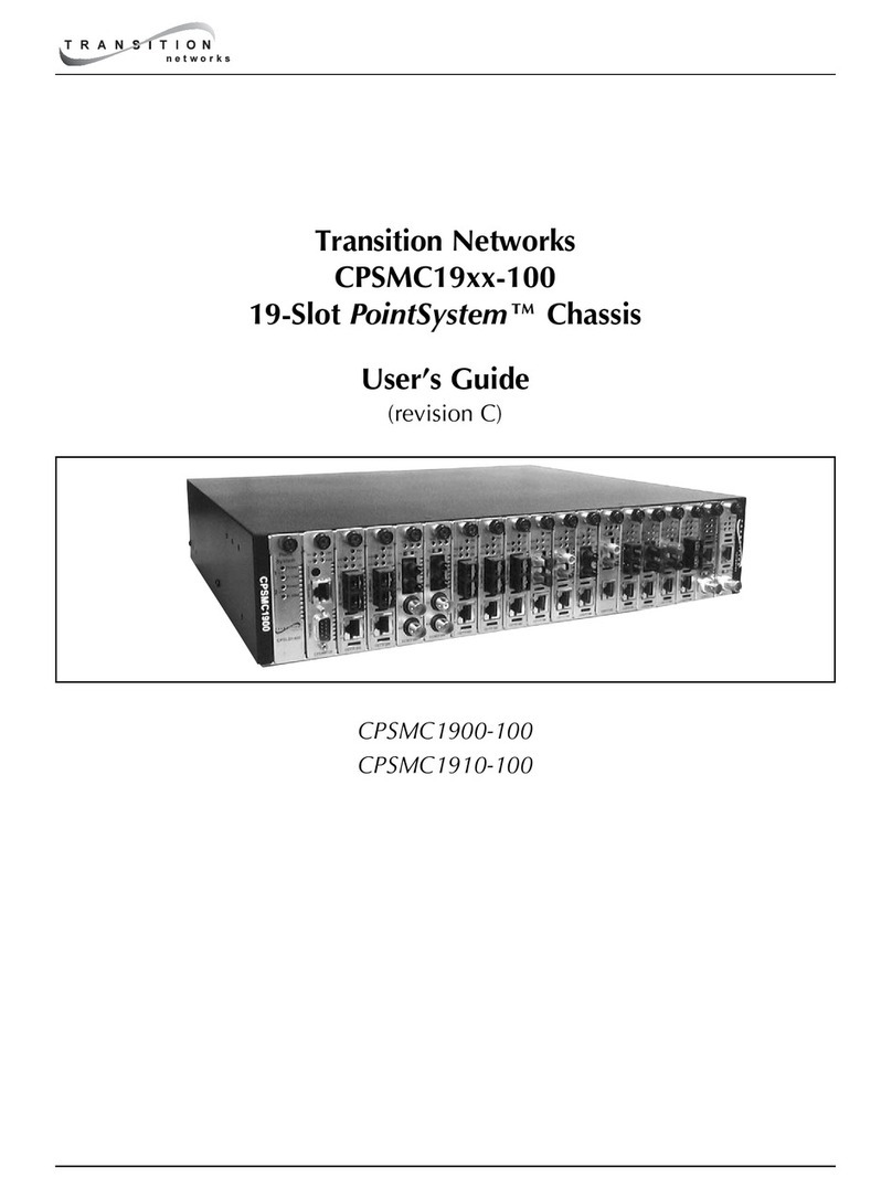 Transition Networks PointSystem CPSMC1900-100 Manuel utilisateur Transition Networks PointSystem CPSMC1900-100 Manuel utilisateur