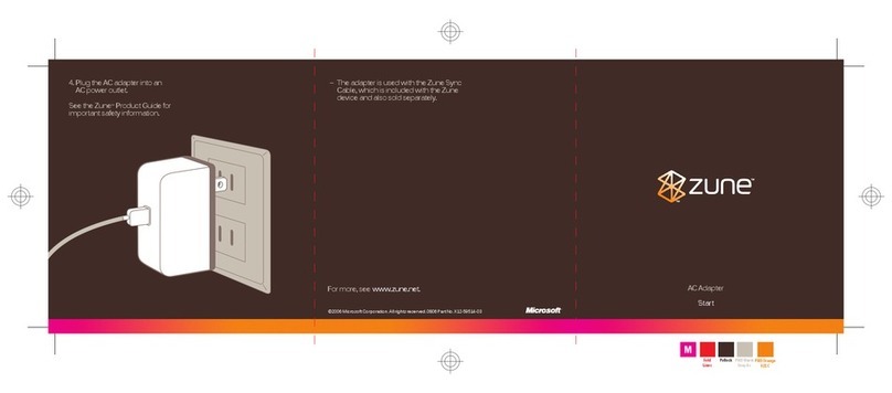 Microsoft Zune Manuel utilisateur