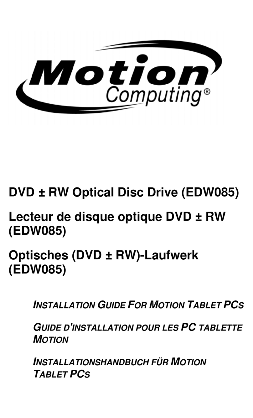 Motion Computing M1200 Manuel utilisateur Motion Computing M1200 Manuel utilisateur