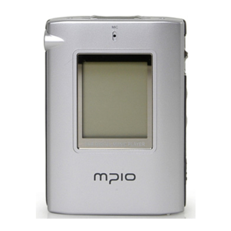 Mpio PD 100 Manuel utilisateur Mpio PD 100 Manuel utilisateur