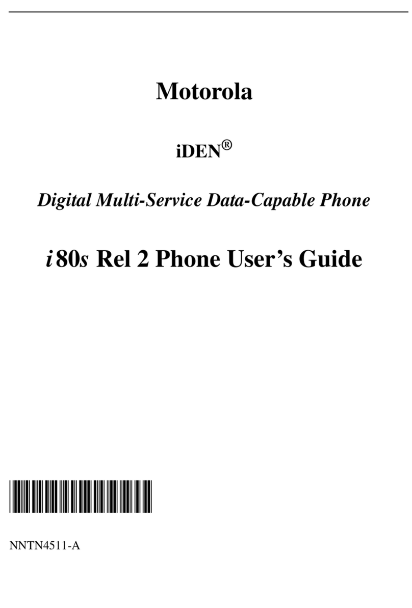 Motorola I80s Manuel utilisateur