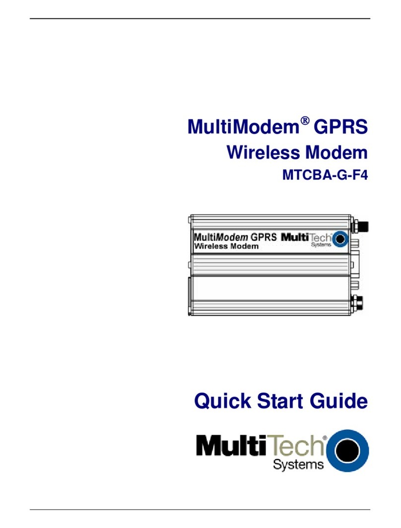 Multitech MultiModem MTCBA-G-F4 Manuel utilisateur