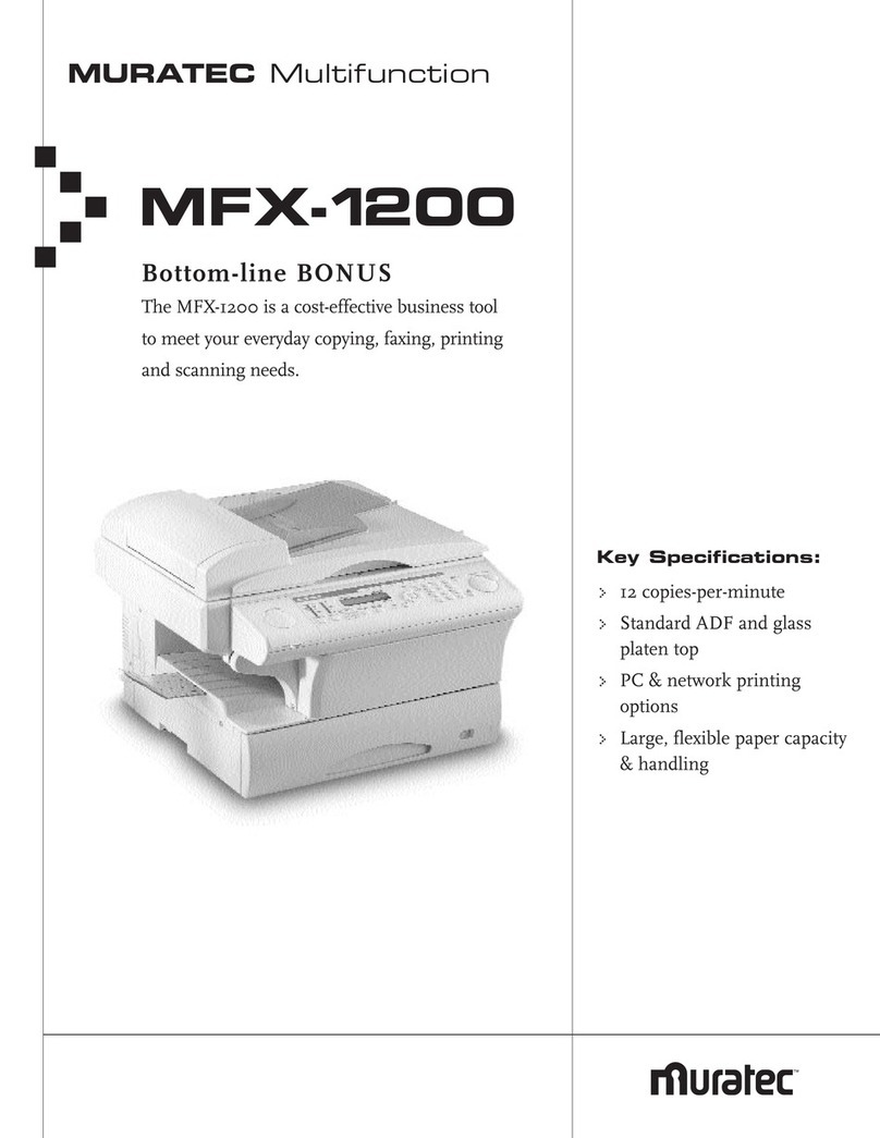 Muratec M-1200 Manuel utilisateur