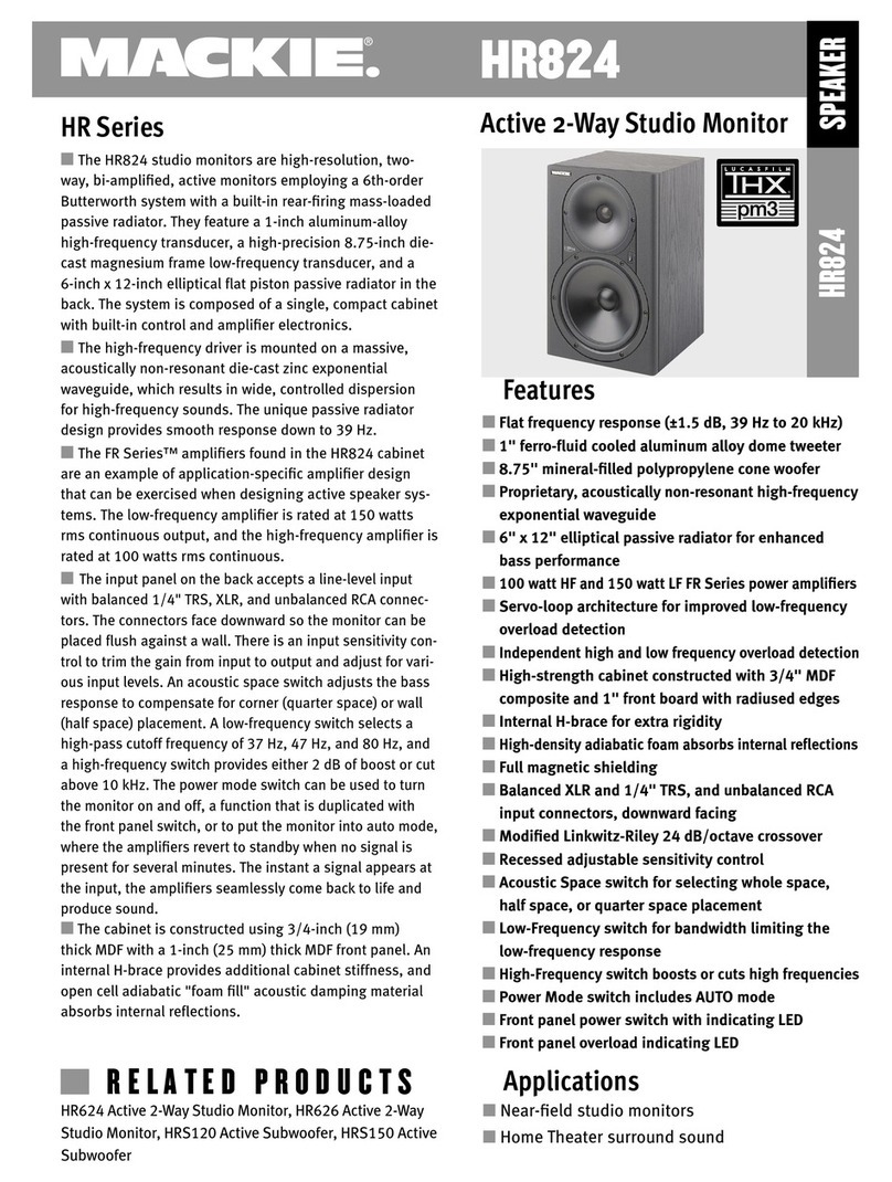 Mackie HR824 Manuel utilisateur