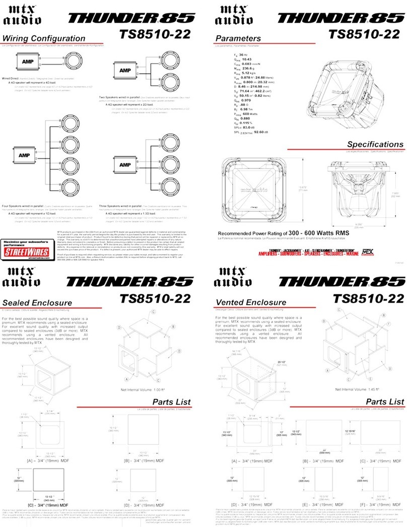 MTX Thunder TS8510-22 Mode d’emploi