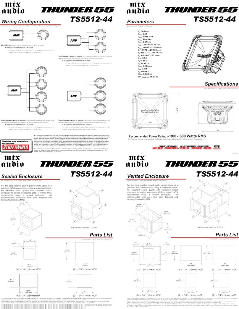 MTX Thunder TS5512-44 Mode d’emploi