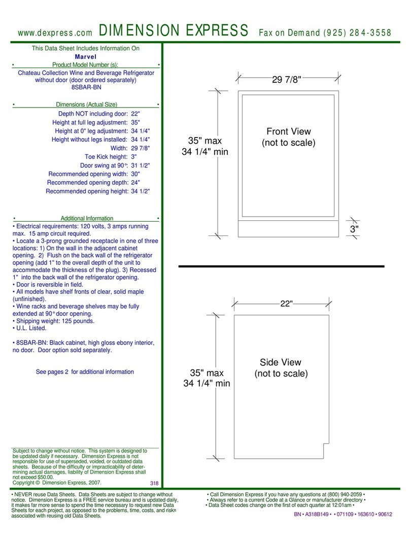 Marvel 8SBAR-BN Manuel utilisateur