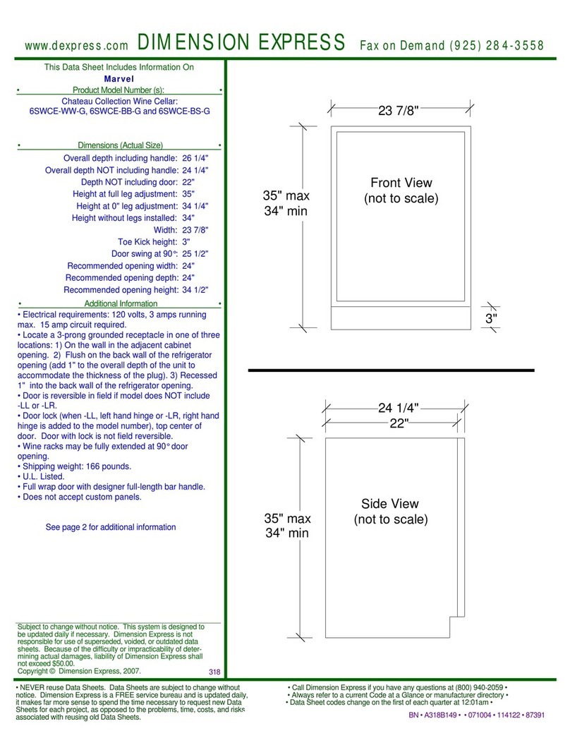 Marvel 6SWCE-BB-G Manuel utilisateur