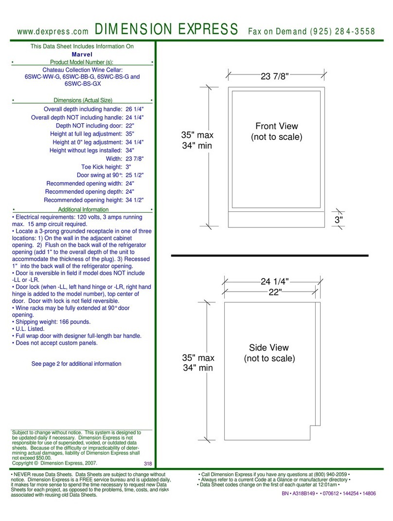 Marvel 6SWC-BB-G Manuel utilisateur