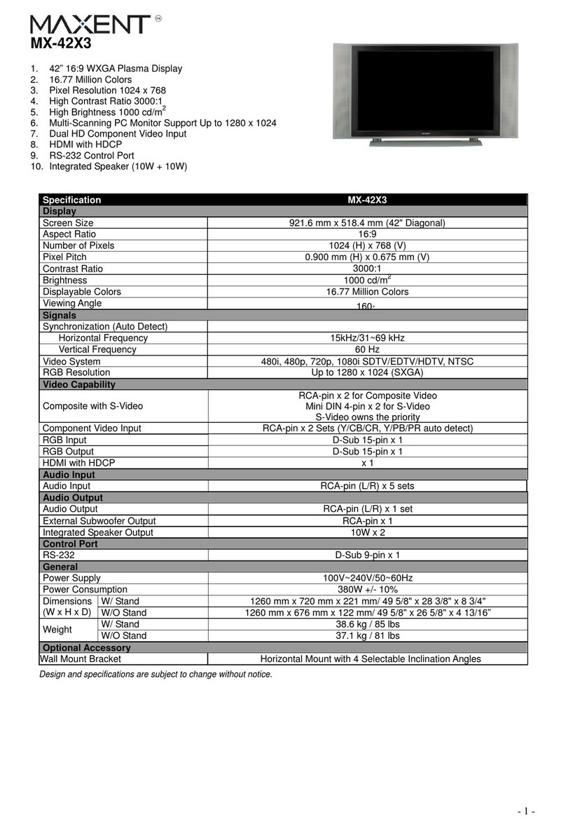 Maxent MX-42X3 Manuel utilisateur