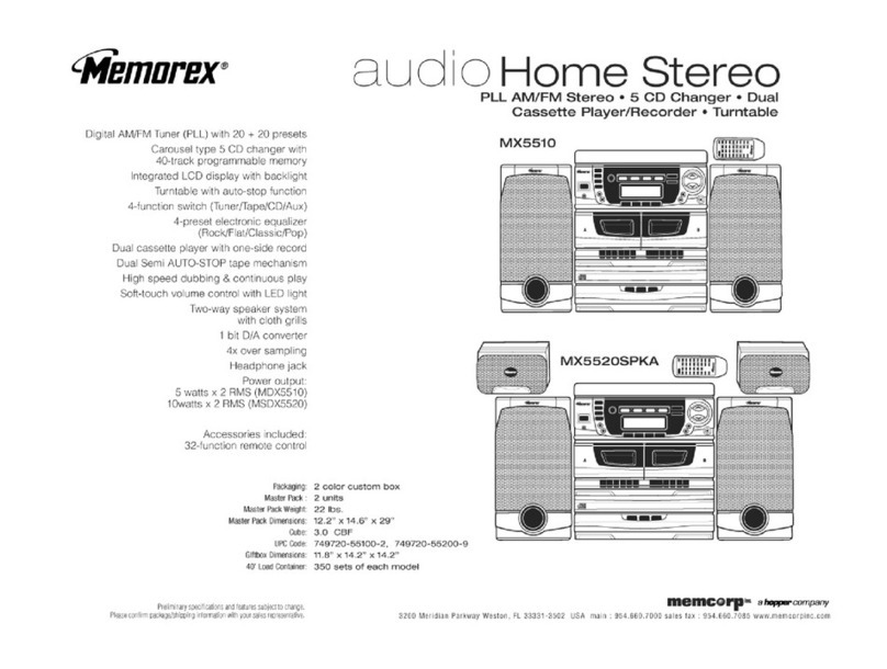 Memorex MX5510 Manuel utilisateur