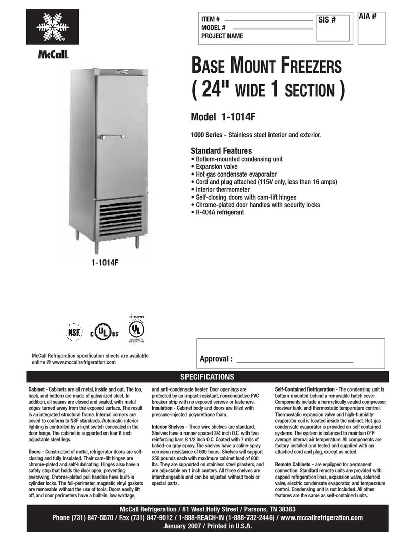 McCall 1-1014F Manuel utilisateur McCall 1-1014F Manuel utilisateur