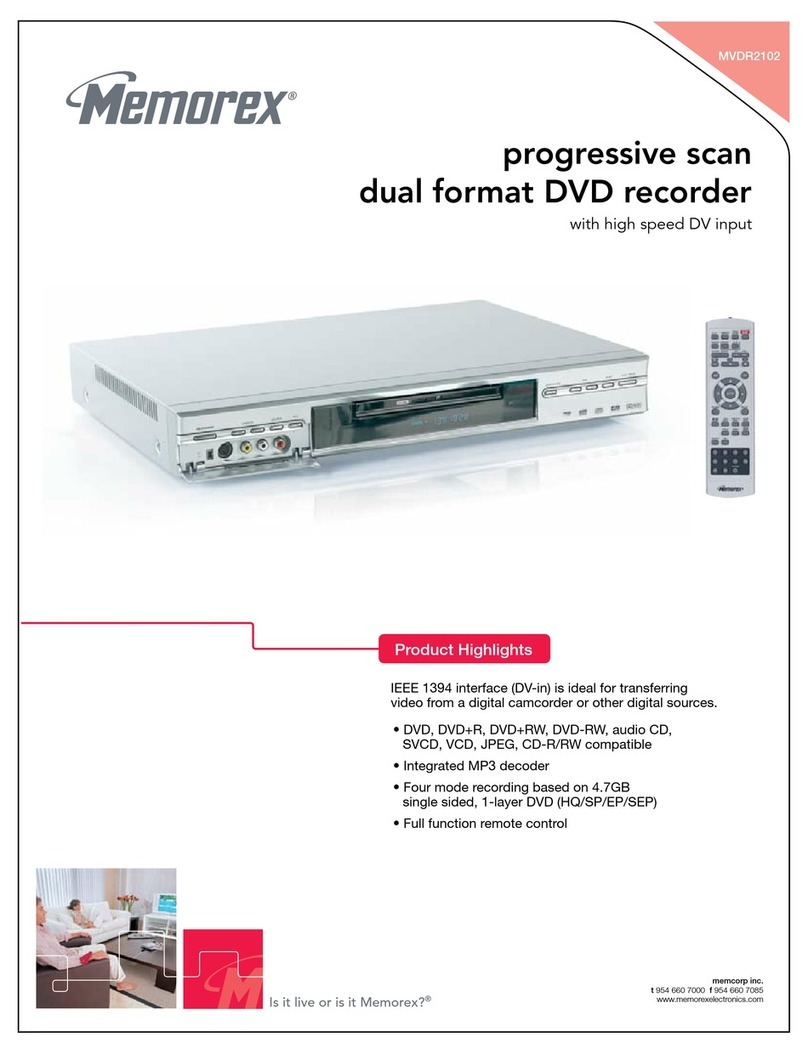 Memorex MVDR2102 Manuel utilisateur