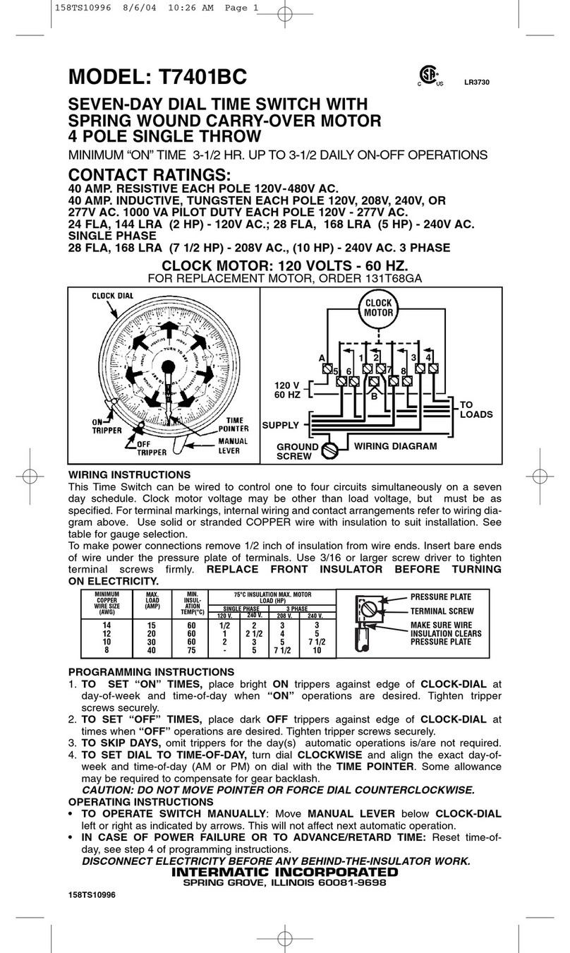 Intermatic T7401BC Manuel