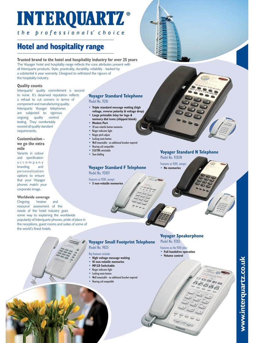 Interquartz Voyager 9281P Manuel utilisateur