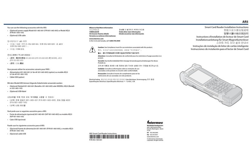 Intermec AR5 Manuel utilisateur