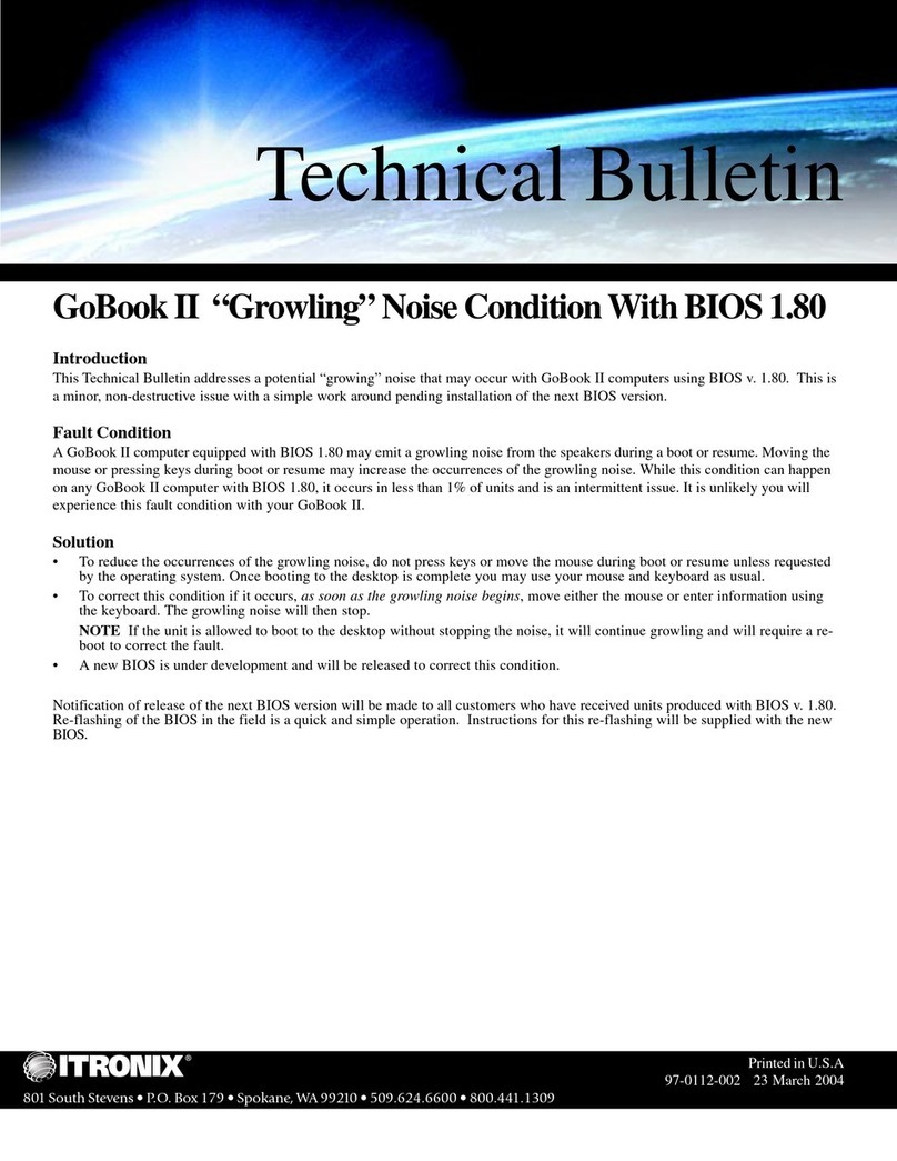 Itronix GoBook II Manuel technique