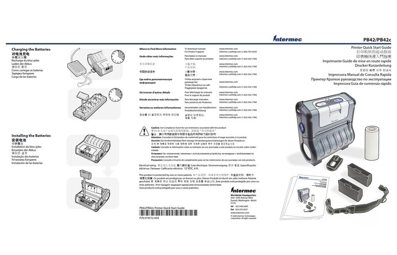 Intermec PB42 Manuel utilisateur