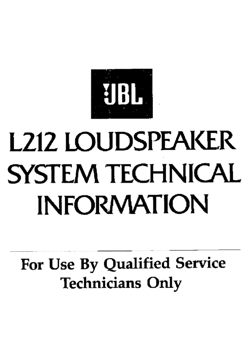 JBL L212 Manuel