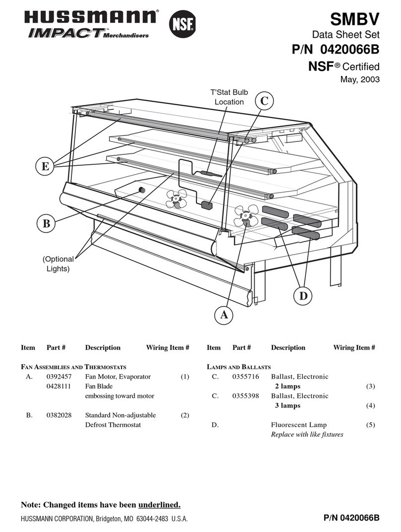 Hussmann SMBV Manuel utilisateur Hussmann SMBV Manuel utilisateur