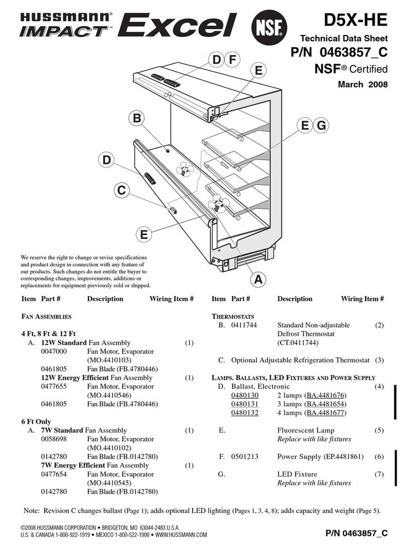 Hussmann D5X-HE Mode d’emploi