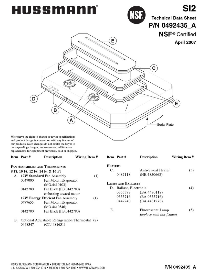 Hussmann SI2 Mode d’emploi