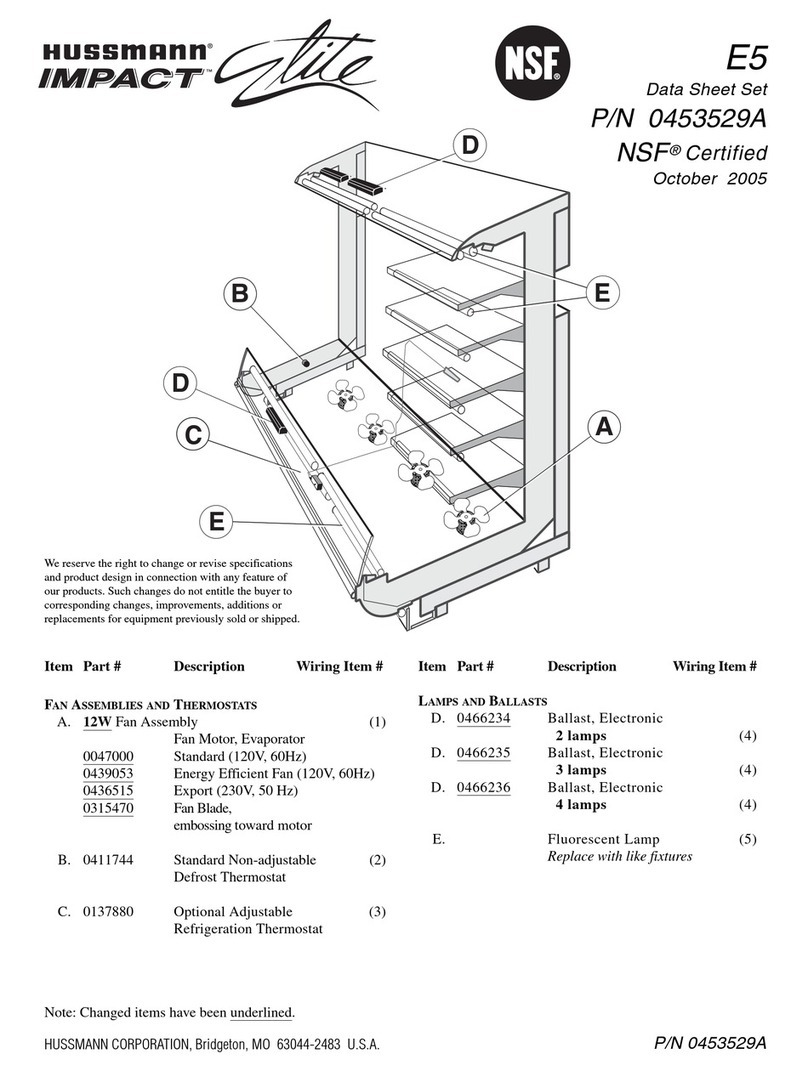 Hussmann IMPACT Elite E5 Manuel utilisateur