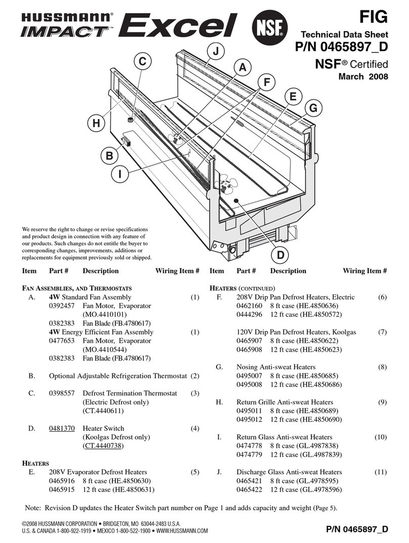 Hussmann FIG Mode d’emploi Hussmann FIG Mode d’emploi