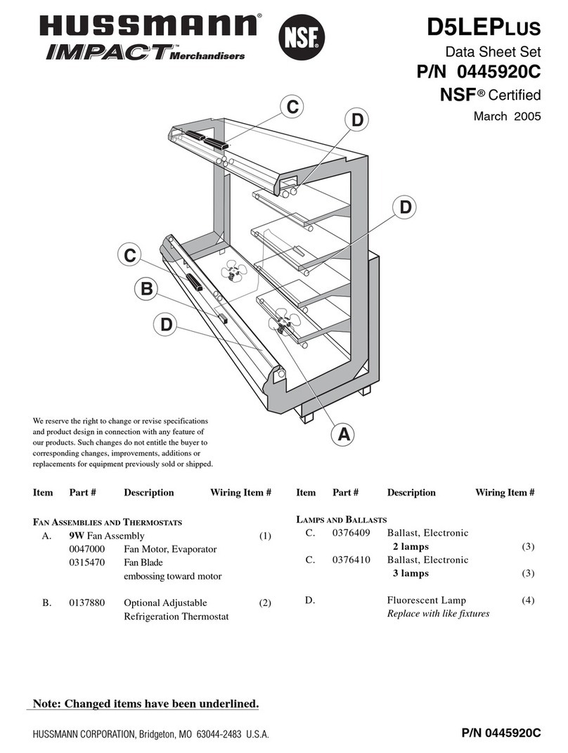 Hussmann D5L-EP Manuel utilisateur