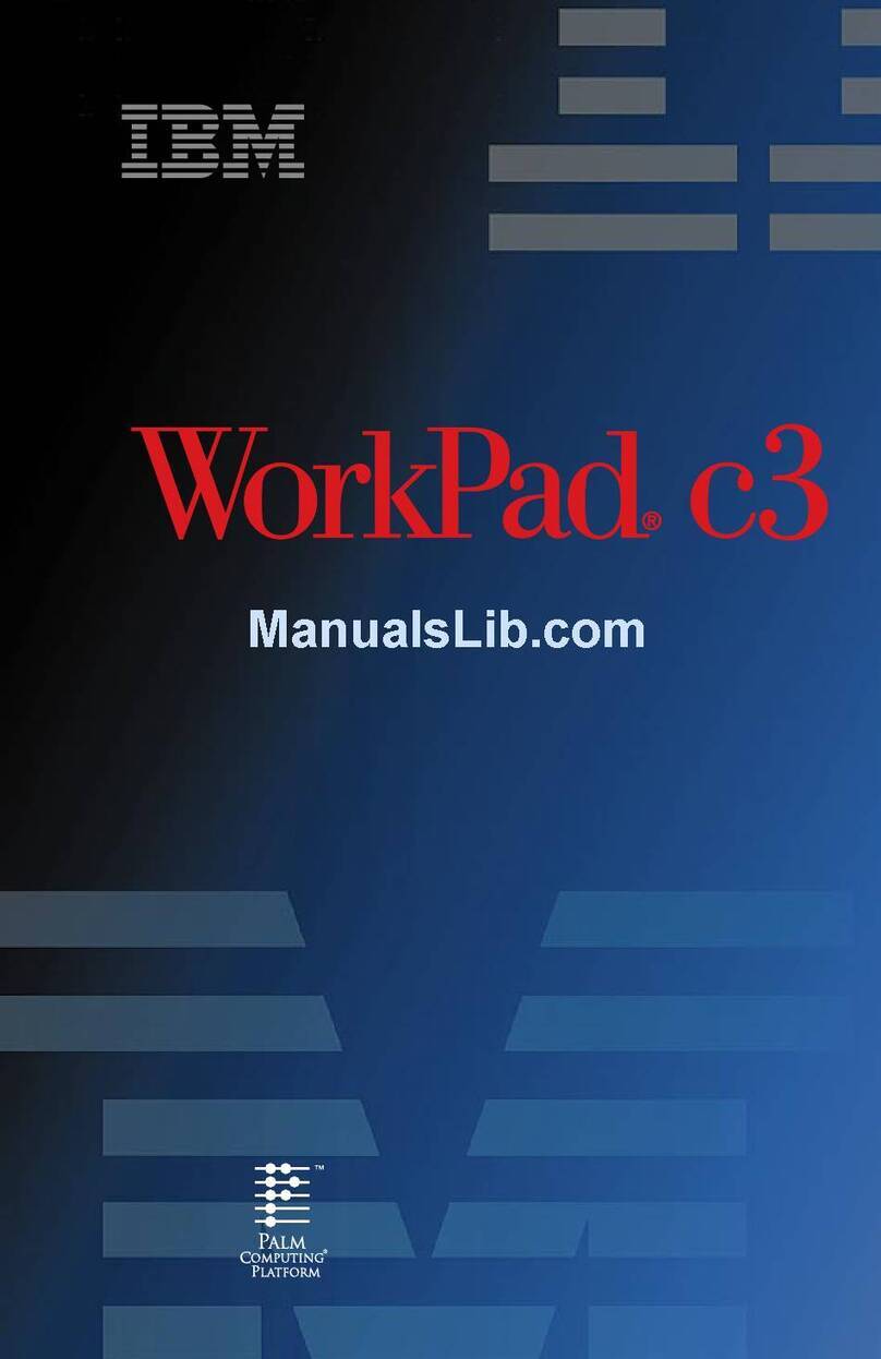 IBM WorkPad c3 Manuel utilisateur