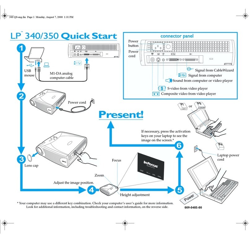 InFocus LP340 Manuel utilisateur