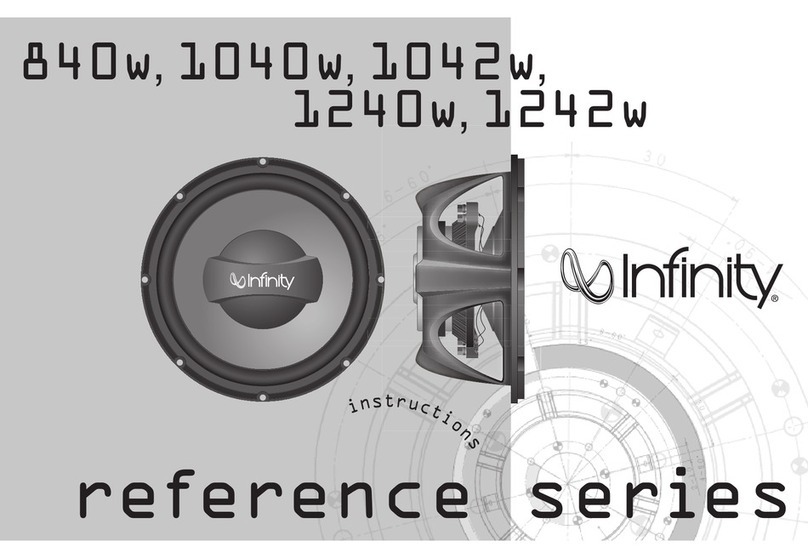 Infinity Reference 1042w Manuel utilisateur